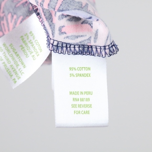 Lilly Pulitzer Tristan Long Sleeve Top In Bright Navy Swing of Things - Picture 6 of 7